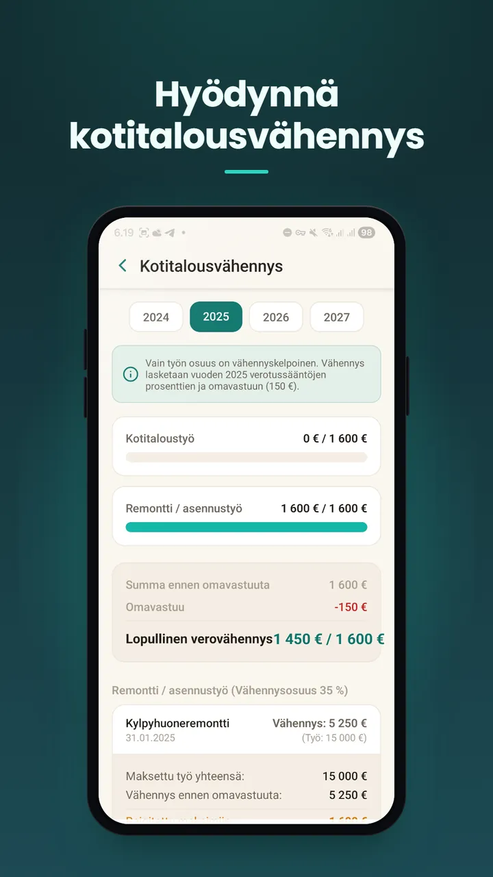 Kotitalousvähennys: hyödynnä verovähennys